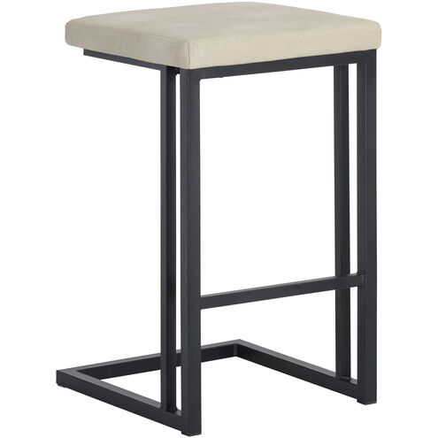 Boone 26 inch Black / Bravo Cream Counter Stool, Set Of 2
